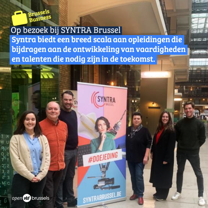 Bezoek Carla Dejonghe aan Syntra Brussel - “Een leven lang leren is geen holle slogan”