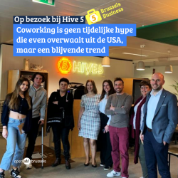 Bezoek aan coworkingspace “Hive5” - We staan in voor de coolitude van de werkplek