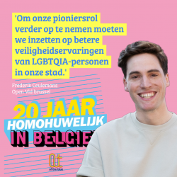 Twintig jaar homohuwelijk! Blijven we pionier? 