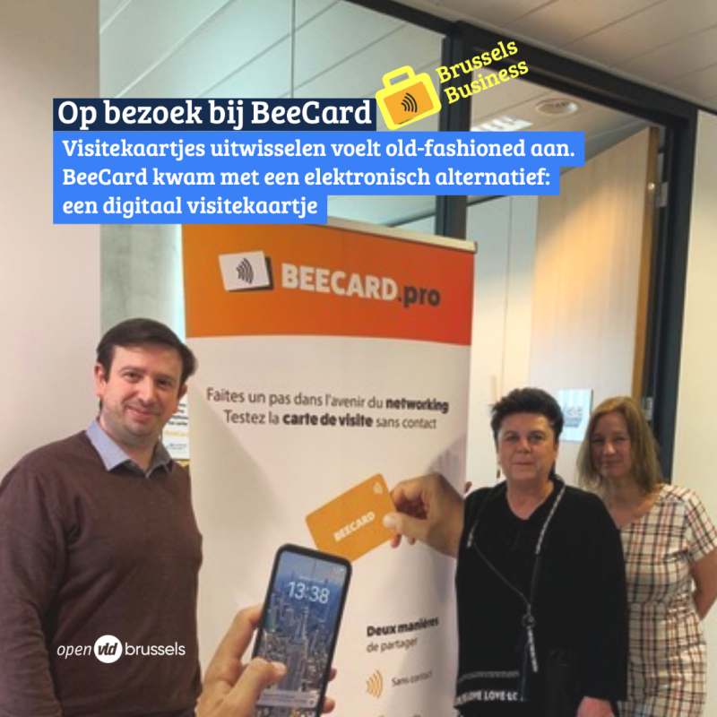 Brusselse start up www.beecard.pro stelt voor –  Visitekaartje 2.0