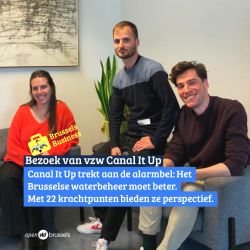 Canal It Up geeft uitleg over het Kanaal, de Zenne, de riolen, … - Een waterbeleid voor Brussel